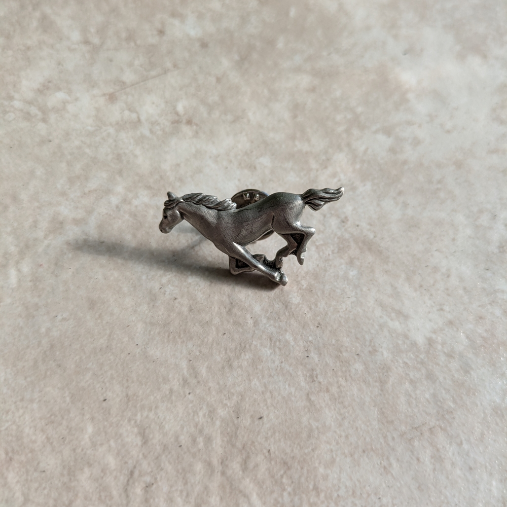 Metallic Horse Pin